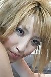 Blonde Asian teen Hatsuka Kobayashi learns about oral sex and gets a group sex pounding