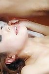 Gorgeous Asian Aya Sakuraba hones her oral sex skills and takes her lovers cum shots