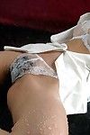 美丽的 亚洲 模型 贝贝 和津子 hujimori 是 令人兴奋 通过 激烈 构成 在 性感的 白色 丝袜