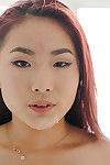 Asian girlfriend Lea Hart gets thanked by cum on mouth after dick sucking