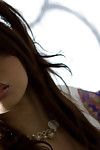 hot kont Aziatische tiener Risa Kasumi bloot haar Prachtig tieten en bijgesneden kut