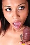 The naughty Asian teen Sydnee Taylor is fucking the rod until it lavishly explodes