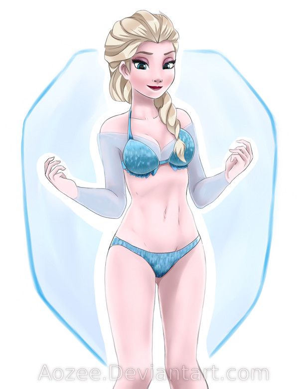 ถูกแช่แข็ง Elsa แอนนา เปลือยกายวาด หนังโป๊