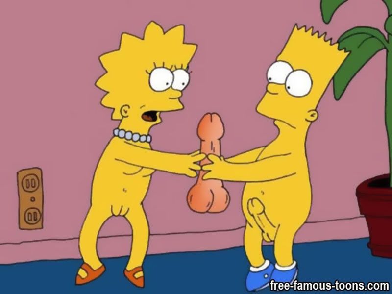bart y Lisa los simpsons orgía