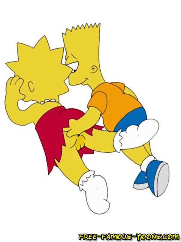 bart ve Lisa simpsons ünlü Karikatür seks