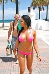 Sweaty breasty Latina chicito with big bubble ass Lisa Lee is hardly slammed by the swimming pool
