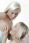 Beautiful fairy lesbos Cayla Lyons and Naomi Nevena undressing each other