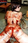 francuski mamuśki Chloe Vevrier Powłokami ogromny cycki i nagie ciało w Czekolada syrop