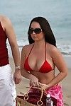 Rammish MILF in red bikini Holly West gives head and gets screwed