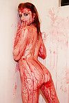 讨厌的 玫瑰 lidikay 创建 一个 工作 的 艺术 与 她的 性感的 恋物癖 裸体的 构成