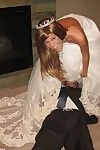 Melissa midwest Vestito in Matrimonio abito mostra e dita Il suo sexy senza peli figa
