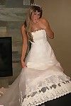 Мелисса мидвест одет в Свадьба Платье показывает и Пальцы ее сексуальная безволосые киска