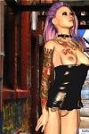 Tatuado punk toon en Un Vestido
