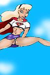 Süpermen ve supergirl Hardcore Karikatür seks