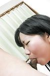 Insignificant shady haired Chinese darling Yuzuha Takeuchi purchases surrounded by heavy boners equipped for swallowing