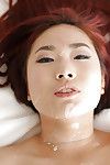 Energetic Japanese girlfriend Lea Hart gains licked and gangbanged in her taut a-hole orifice