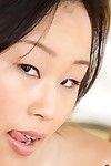 Dirty Chinese Bella Ling removes her pink ethnic  and ebon underware then purchases team-banged intense