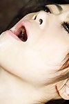 Beatiful oriental cutie Maki Hojo Fallen in Liebe Mit zu geben schlampig oral job Vorlage und oral Sex großzügige Sperma Aufnahmen