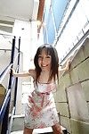 Raw and sexily floppy skinned Oriental queen Yui Hasumi is sliding off her suit and showing rigid pantoons and uterus
