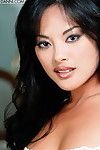 Faultless eastern lady Kaylani Lei lays off her underclothes and initiates her gentile