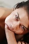 Nice-looking Japanese wench Dana gives a sloppy and drenched facefucking to that jock