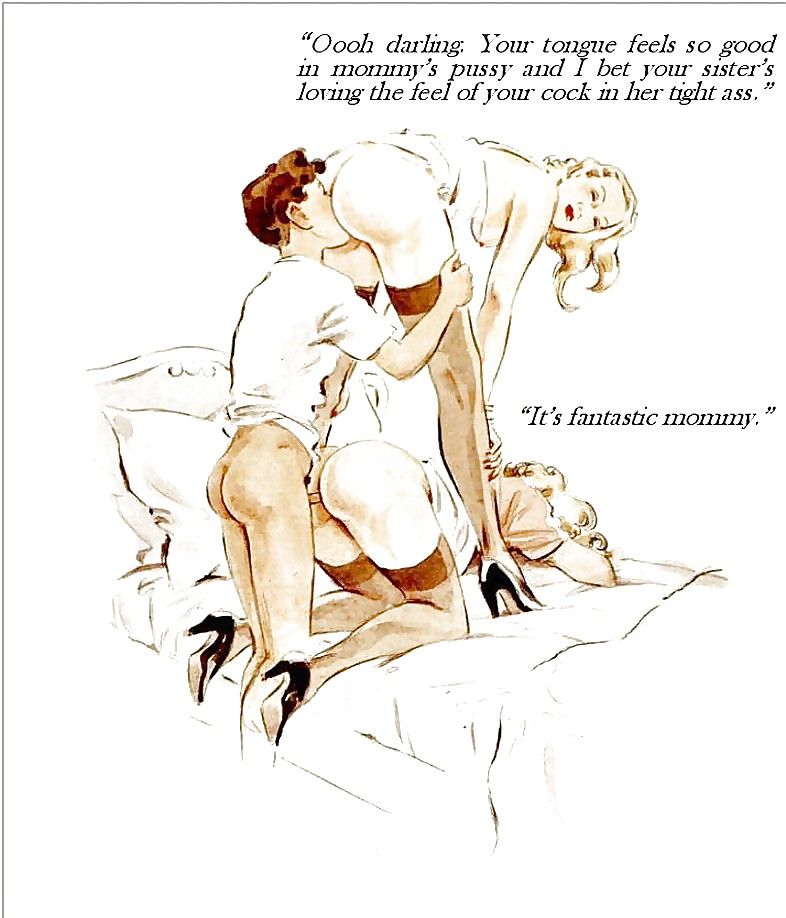 Vintage Art with Incest Captions [English]